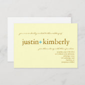 招待| Aの結婚+ |smallのivyelbr 招待状 (正面/裏面)