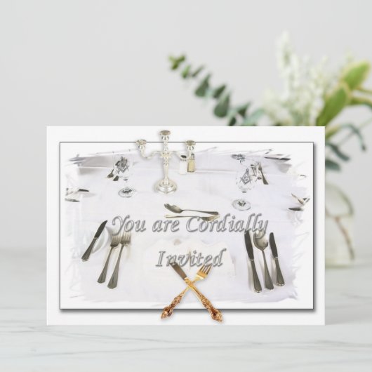 招待 Dinner 会のカード 招待状 (スタンド正面)