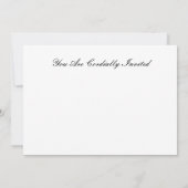 招待 Dinner 会のカード 招待状 (裏面)