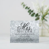 招待- Glitのすてきな夫人ブライダルシャワー2 Silv 招待状 (スタンド正面)