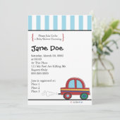 招待Car.aiは、ベビーシャワーのための私達を結合します 招待状 (スタンド正面)