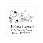 招日本のき猫アドレス2 ラバースタンプ (インプリント)