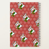 招日本のき猫パターン ノートブック (裏面)