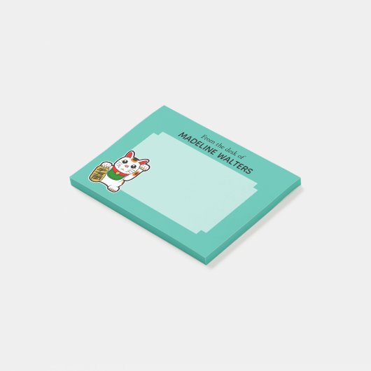 招日本のき猫パーソナライズされた ポストイット (アングル)