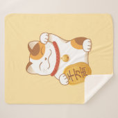 招日本のき猫福 シェルパブランケット (正面(横))