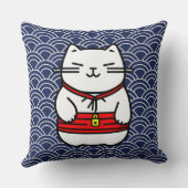 招日本のき猫 クッション (裏面)