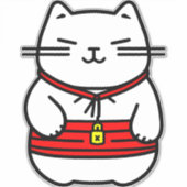 招日本のき猫 シール (正面)