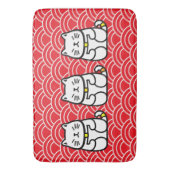 招日本のき猫 バスマット (正面縦)