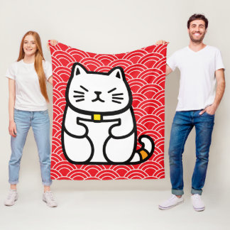 招日本のき猫 フリースブランケット