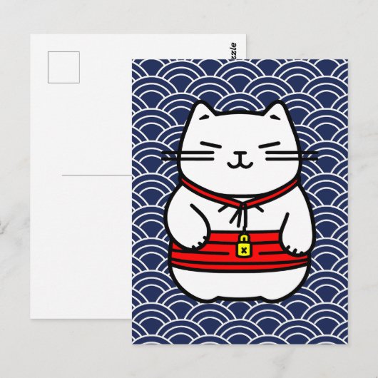 招日本のき猫 ポストカード (正面/裏面)