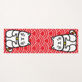 招日本のき猫 ヨガマット (正面(横))