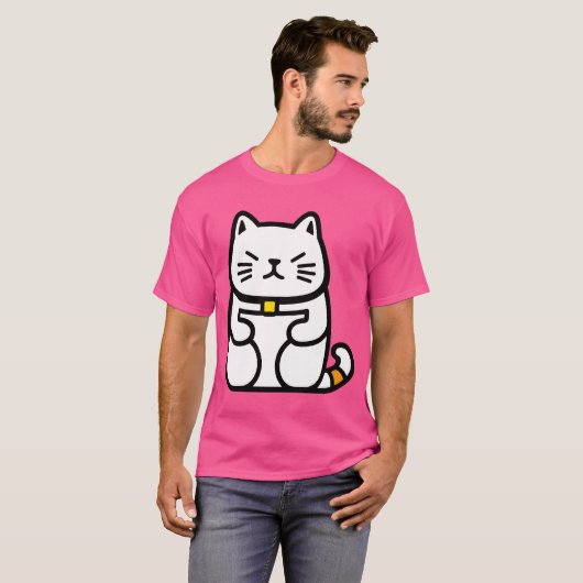 招日本のき猫 Tシャツ (正面フル)