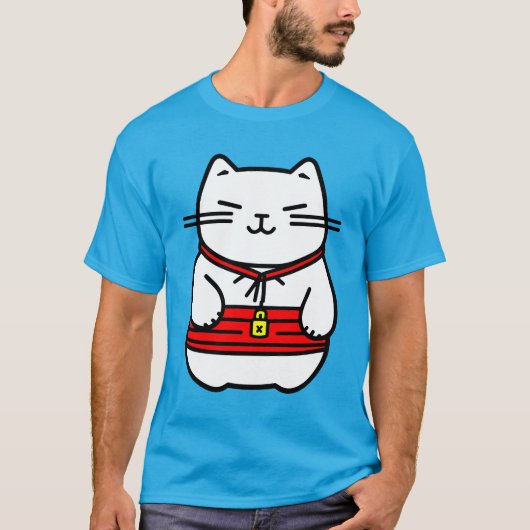 招日本のき猫 Tシャツ (正面)