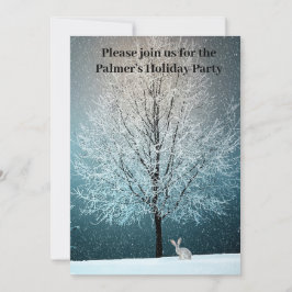 招霜の降りた待の中の夕べ 招待状