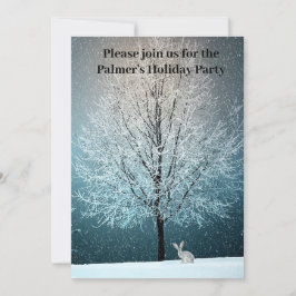 招霜の降りた待の中の夕べ 招待状