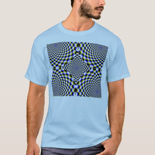 拡大する光学錯覚 Tシャツ (正面)