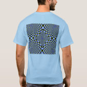 拡大する光学錯覚 Tシャツ (裏面)