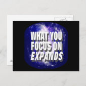 拡大に焦点を当てること ポストカード (正面/裏面)