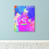 拡大キャンバス印刷失ったバラ キャンバスプリント (インサイチュ (ウッドフロア))