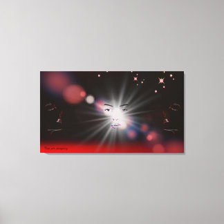 拡大キャンバス印刷顔 キャンバスプリント