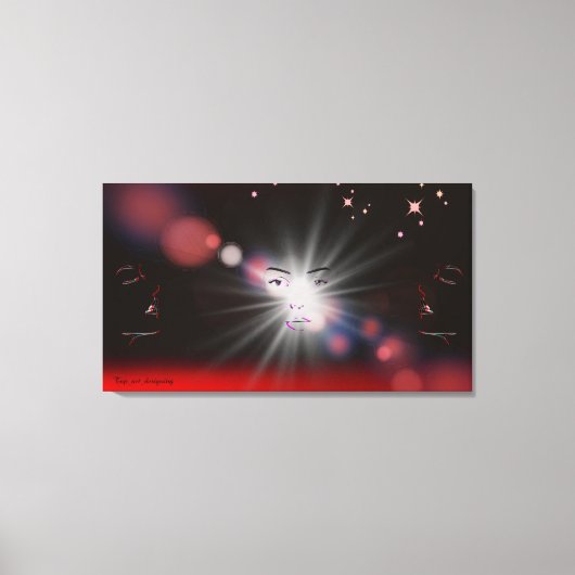 拡大キャンバス印刷顔 キャンバスプリント (正面)