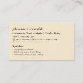 拡大キャンバス印刷 名刺 (裏面)