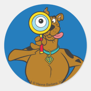 拡大鏡とのScooby-Doo ラウンドシール