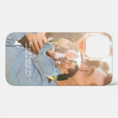 拡大鏡フォトコラージュシンプルの丸い枠 Case-Mate iPhoneケース (裏面 (横))