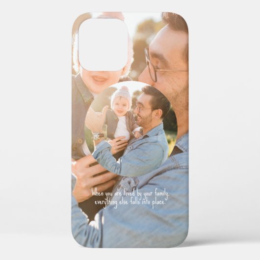 拡大鏡フォトコラージュシンプルの丸い枠 Case-Mate iPhoneケース (裏面)