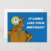 拡大鏡付きスクービードー ポストカード (正面/裏面)