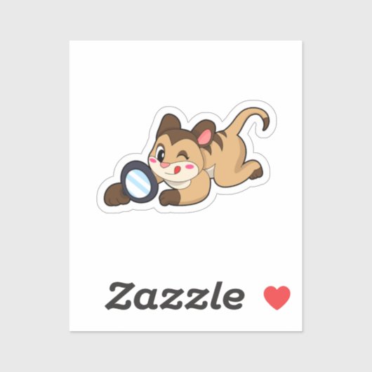 拡大鏡付きメルカット シール (シート)