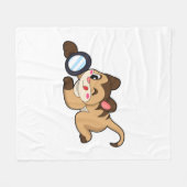 拡大鏡付きメルカット フリースブランケット (正面(横))