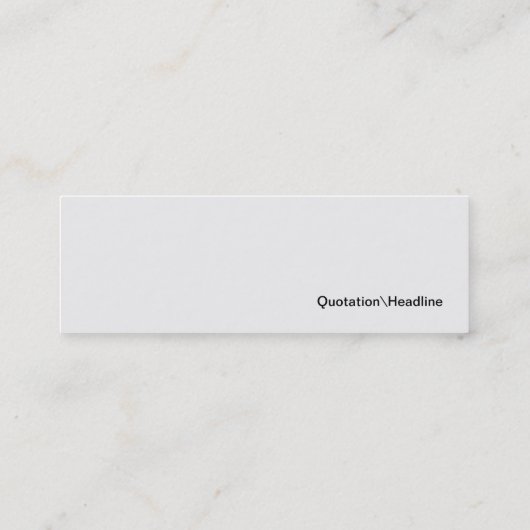 拡大鏡 スキニー名刺 (裏面)