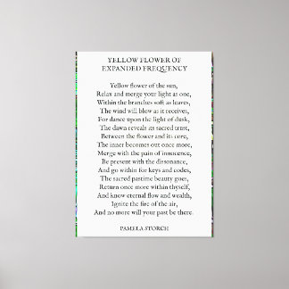 拡大頻度詩の黄花 キャンバスプリント