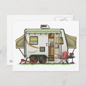 拡張できるHybredのトレーラーのキャンピングカー ポストカード (正面/裏面)