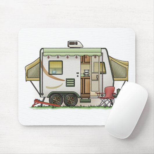 拡張できるHybredのトレーラーのキャンピングカー マウスパッド (マウス)
