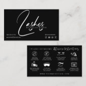 拡張機能のアフターケアの指示をラッシュ 名刺 (正面/裏面)