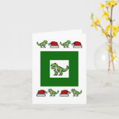 拡張現実クリスマスTレックス恐竜 カード (黄色い花)