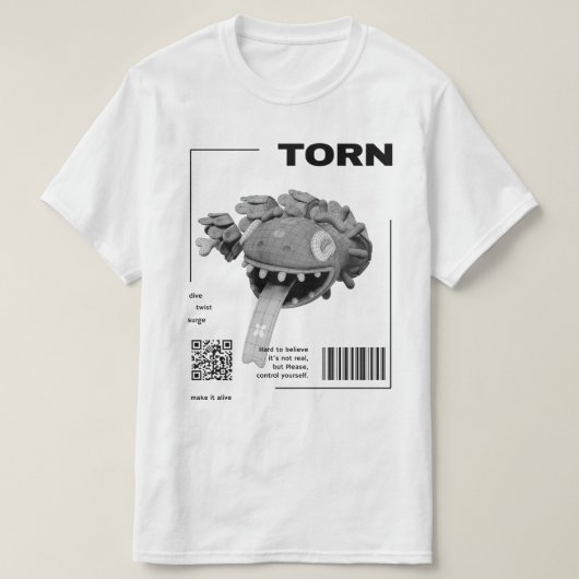 拡張現実Tシャツ Tシャツ (デザイン正面)