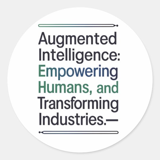 拡張知能 – 人間の力を強化 ラウンドシール (正面)