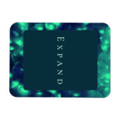 「拡張」カスタマイズ可能なメッセージフォトマグネット マグネット (横)