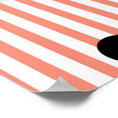 拡散の色数々の付き円のグラフィックパターン ポスター (角)