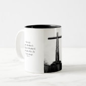 拡散十字 ツートーンマグカップ (正面左)