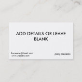 拭き取りクリーンハウスクリーニング名刺 名刺 (裏面)