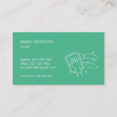 拭き取り清掃業者の名刺 名刺 (裏面)