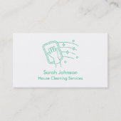 拭き取り清掃業者の名刺 名刺 (正面)