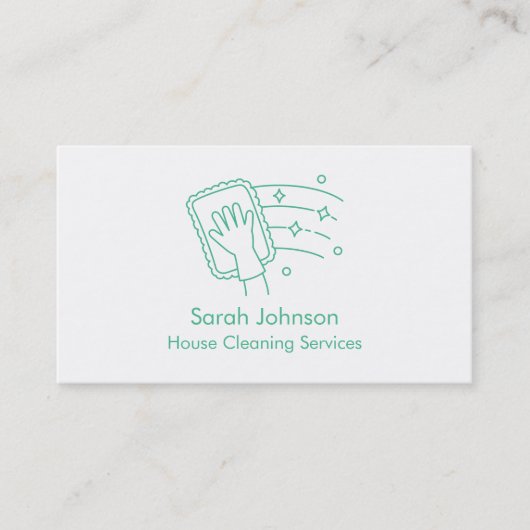 拭き取り清掃業者の名刺 名刺 (正面)