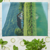 「拭き取り- Lakeside Calm for Your キッチンタオル (折り畳み)