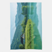 「拭き取り- Lakeside Calm for Your キッチンタオル (縦)