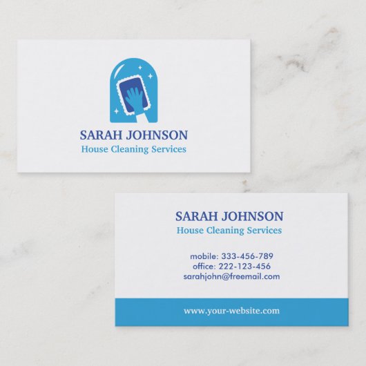 拭き窓清掃用名刺 名刺 (正面/裏面)